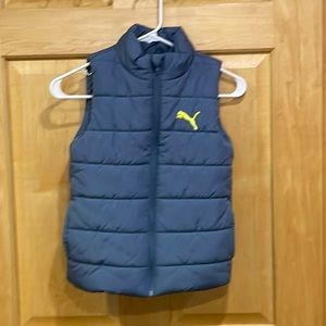 Puma skate blue puffer vest size S 7/8